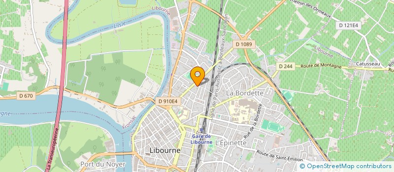 localisation de l'entreprise M3D  LIBOURNE