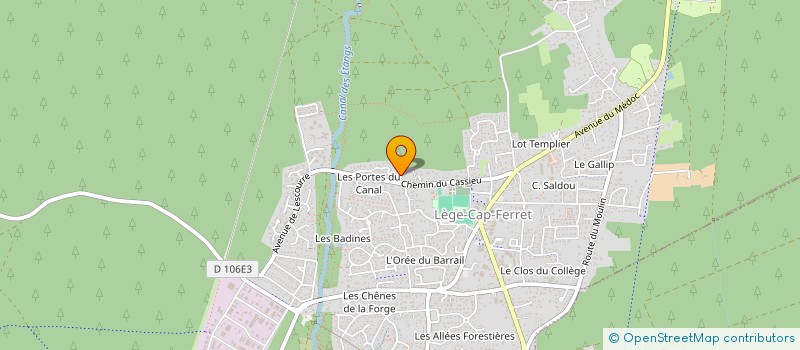 localisation de l'entreprise M3D à LEGE-CAP-FERRET