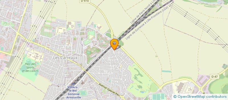 localisation de l'entreprise M3D ETANCHEITE à GONESSE