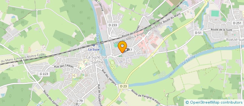 localisation de l'entreprise M3E  LE MANS