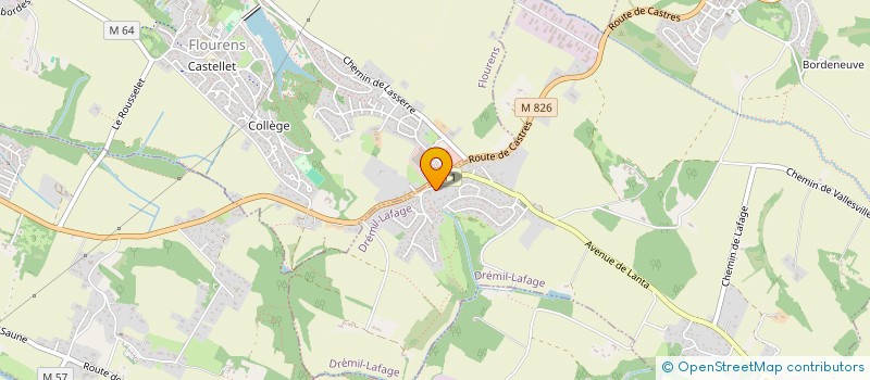 localisation de l'entreprise M3E  DREMIL-LAFAGE