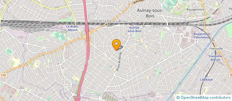 localisation de l'entreprise M3F à AULNAY-SOUS-BOIS