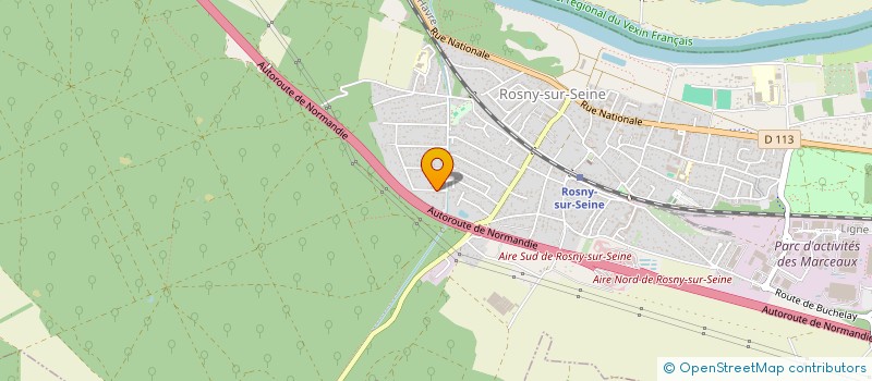 localisation de l'entreprise M3I  ROSNY-SUR-SEINE