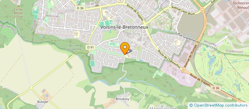 localisation de l'entreprise M3I à VOISINS-LE-BRETONNEUX