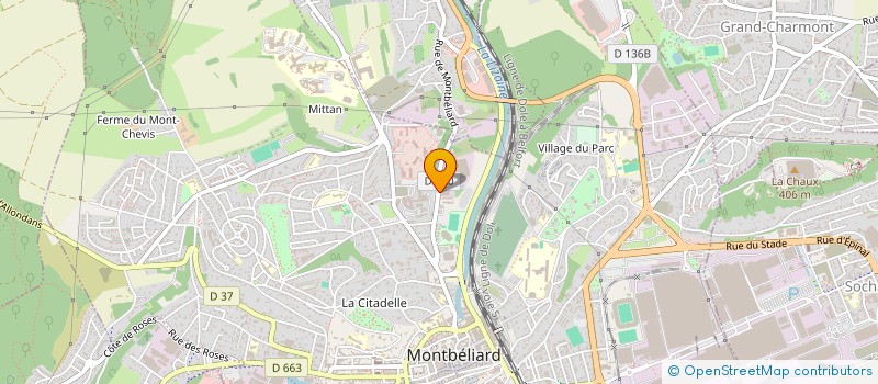 localisation de l'entreprise M3JB à MONTBELIARD