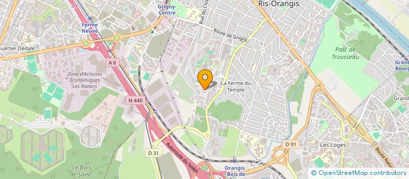 localisation de l'entreprise M3K à RIS-ORANGIS