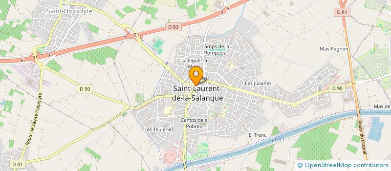 localisation de l'entreprise M3LB-DEVELOPPEMENT à ST LAURENT DE LA SALANQUE