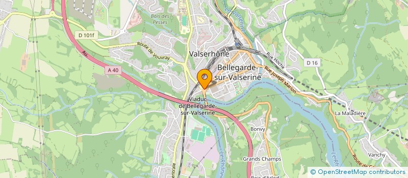 localisation de l'entreprise M3N FERMETURES à VALSERHONE