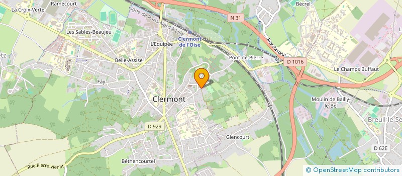 localisation de l'entreprise M3P à CLERMONT