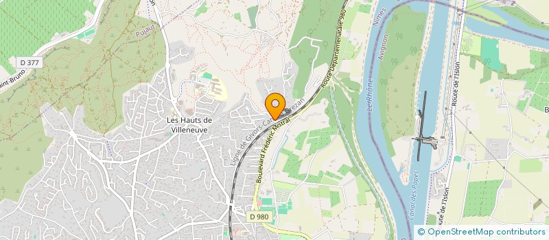 localisation de l'entreprise M3R  VILLENEUVE-LES-AVIGNON