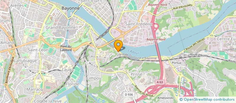 localisation de l'entreprise M3X à BAYONNE