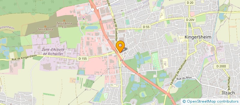 localisation de l'entreprise M4  KINGERSHEIM