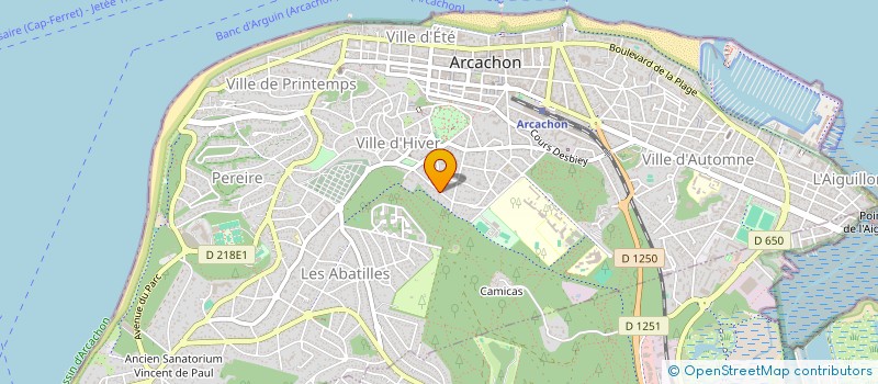 localisation de l'entreprise M4 à ARCACHON