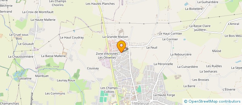 localisation de l'entreprise M4  MELESSE