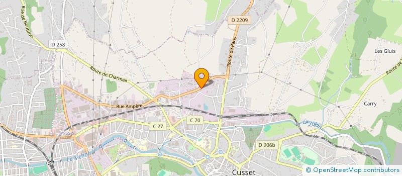 localisation de l'entreprise M4 EXPANSION à CUSSET