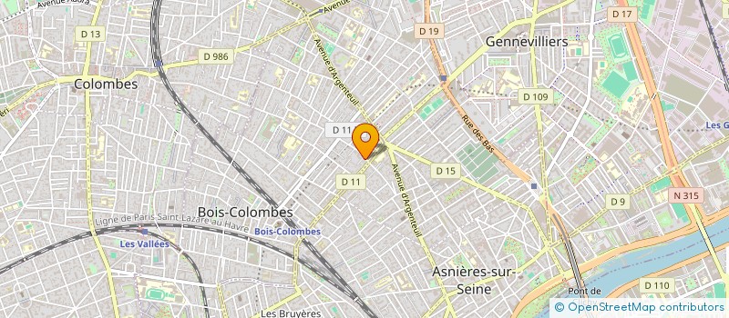 localisation de l'entreprise M4GE PARTNERS 2 à BOIS-COLOMBES