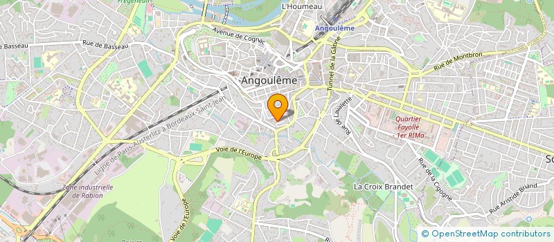 localisation de l'entreprise M4J - JF à ANGOULEME