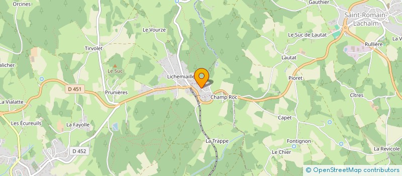 localisation de l'entreprise M4M  SAINT-ROMAIN-LACHALM