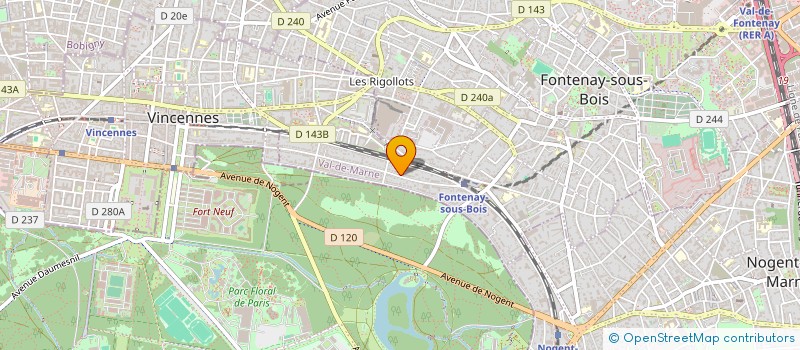 localisation de l'entreprise M4P BOUVARD à FONTENAY-SOUS-BOIS