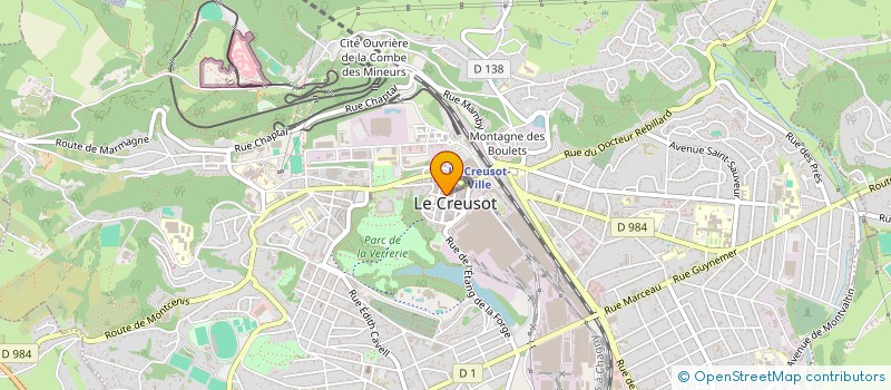 localisation de l'entreprise M5 à LE CREUSOT