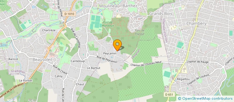 localisation de l'entreprise M5 à GRADIGNAN
