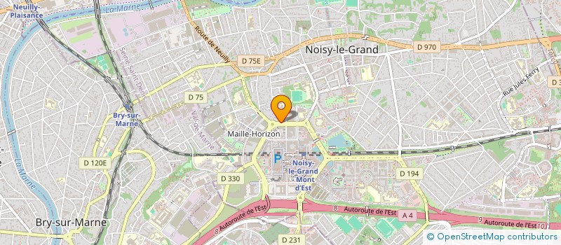 localisation de l'entreprise M5 à NOISY-LE-GRAND
