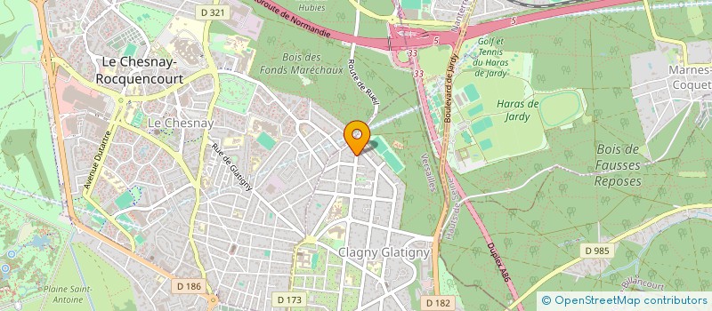 localisation de l'entreprise M516 à VERSAILLES