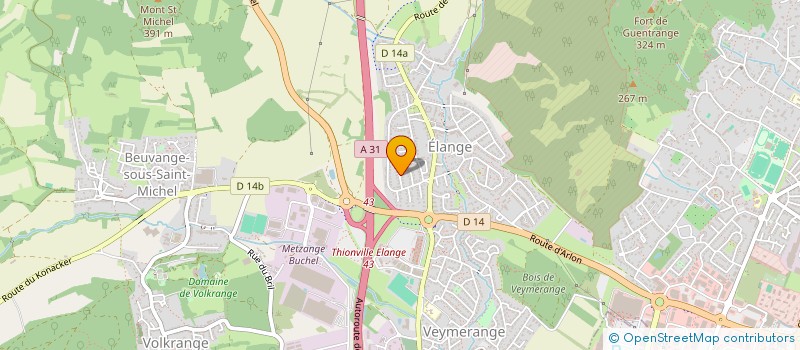 localisation de l'entreprise M57  THIONVILLE