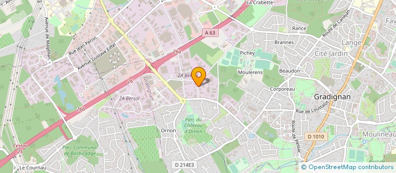 localisation de l'entreprise M5P INGENIERIE  GRADIGNAN