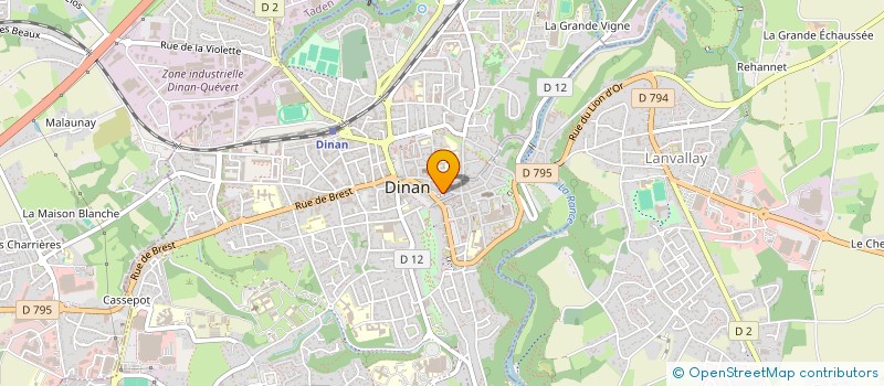 localisation de l'entreprise M6 ET +  DINAN