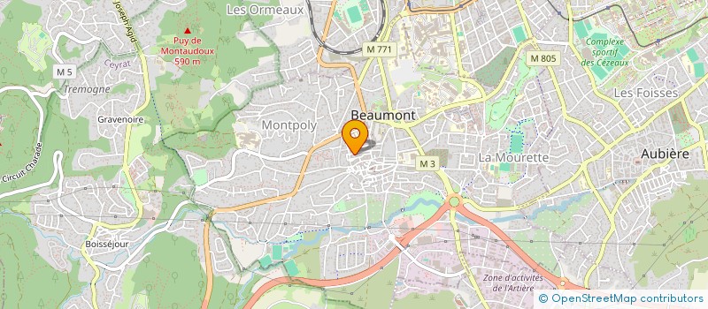 localisation de l'entreprise M63B HOLDING à BEAUMONT