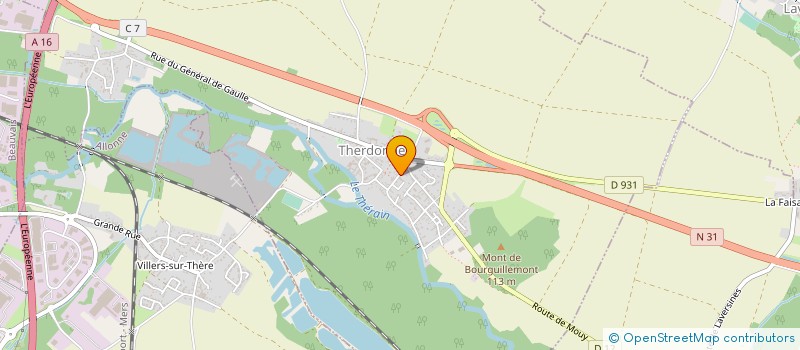 localisation de l'entreprise M7 AGENCEMENT  THERDONNE