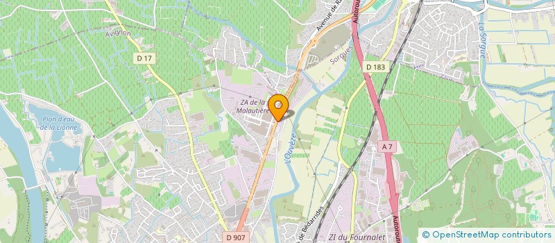 localisation de l'entreprise M7 EXPERT CUISINES  SORGUES