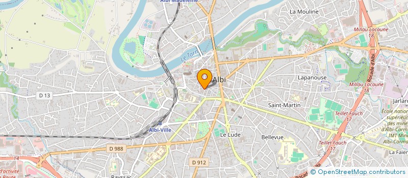 localisation de l'entreprise M8 à ALBI
