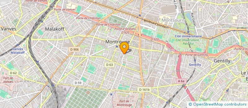 localisation de l'entreprise M92  MONTROUGE