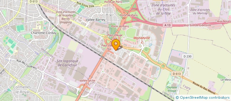 localisation de l'entreprise MA 14 EST à MONDEVILLE