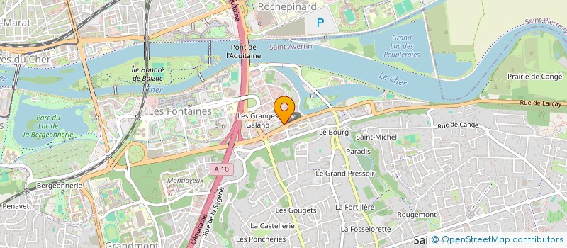 localisation de l'entreprise MA 37 SUD  SAINT-AVERTIN