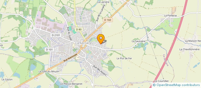 localisation de l'entreprise MA 4L à LA FERRIERE
