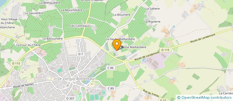 localisation de l'entreprise MA  LE LOROUX-BOTTEREAU