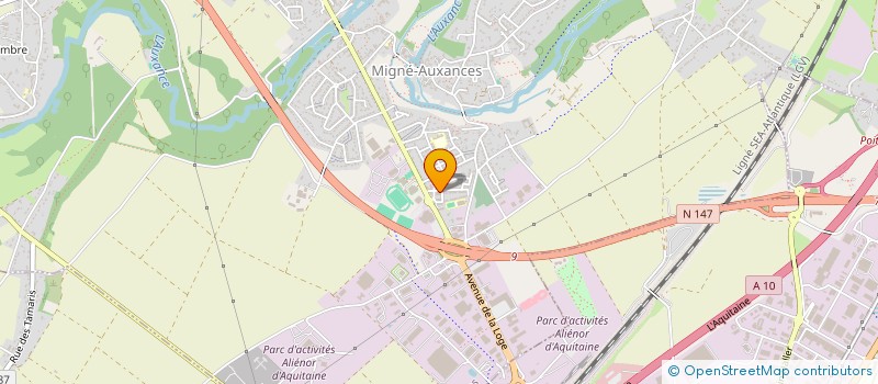 localisation de l'entreprise MA 86  MIGNE-AUXANCES