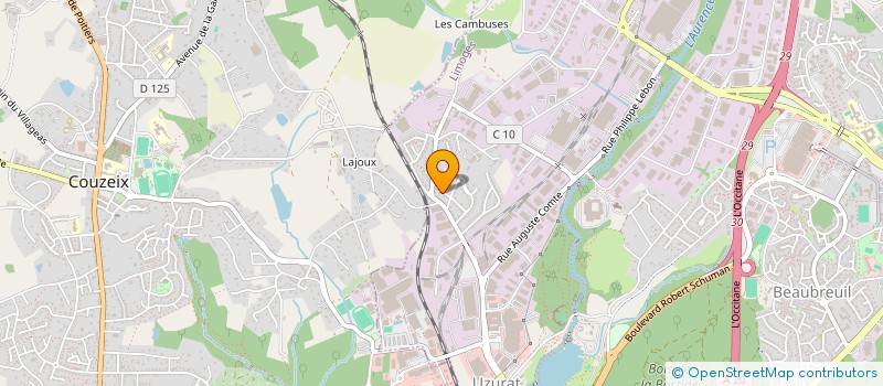 localisation de l'entreprise MA 87 AUTO à LIMOGES