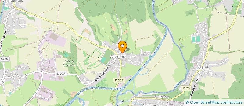 localisation de l'entreprise MA(A)VILLA  ALLENJOIE