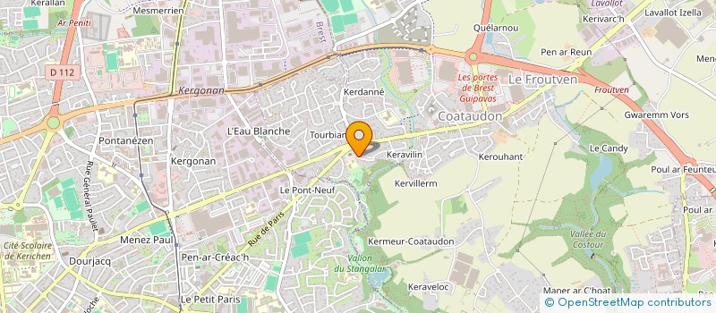 localisation de l'entreprise MA-AURIE  GUIPAVAS