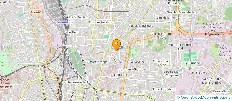 localisation de l'entreprise MA BAT à ORLEANS