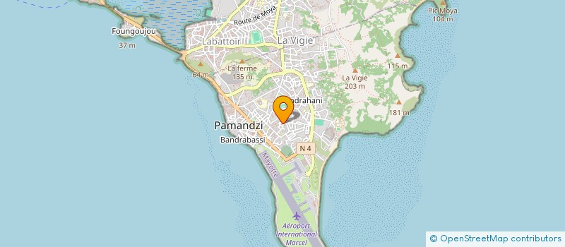 localisation de l'entreprise MA-BATISSE IMPORT à PAMANDZI
