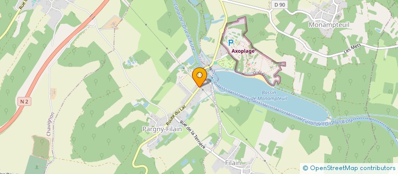 localisation de l'entreprise MA BELLE PROVENCE  PARGNY-FILAIN