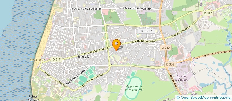 localisation de l'entreprise MA BELLE ROSE  BERCK