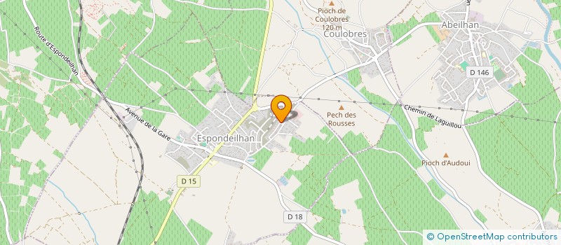 localisation de l'entreprise MA-BEN  ESPONDEILHAN