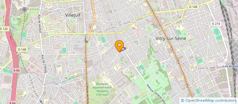 localisation de l'entreprise MA BEQUILLE PREVENTION, ACTION, INCLUSION à VITRY-SUR-SEINE