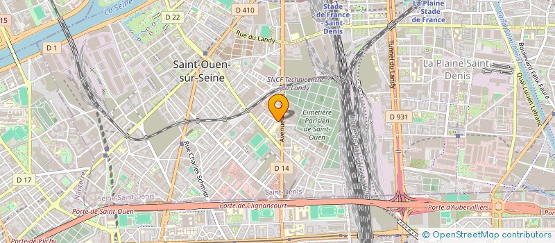localisation de l'entreprise MA-BIOGRAPHIE.COM à SAINT-OUEN-SUR-SEINE